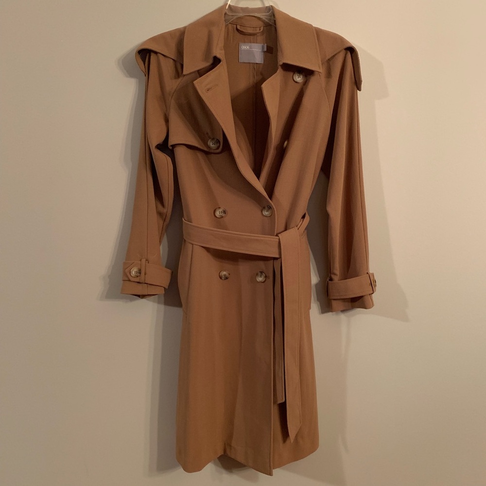ASOS Camel Trench Coat - Size 4